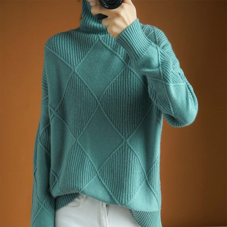 GR | Eleganter Rollkragenpullover
