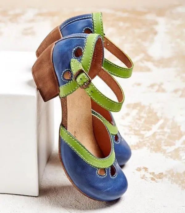 GR | Comfortable Low Heel Sandals
