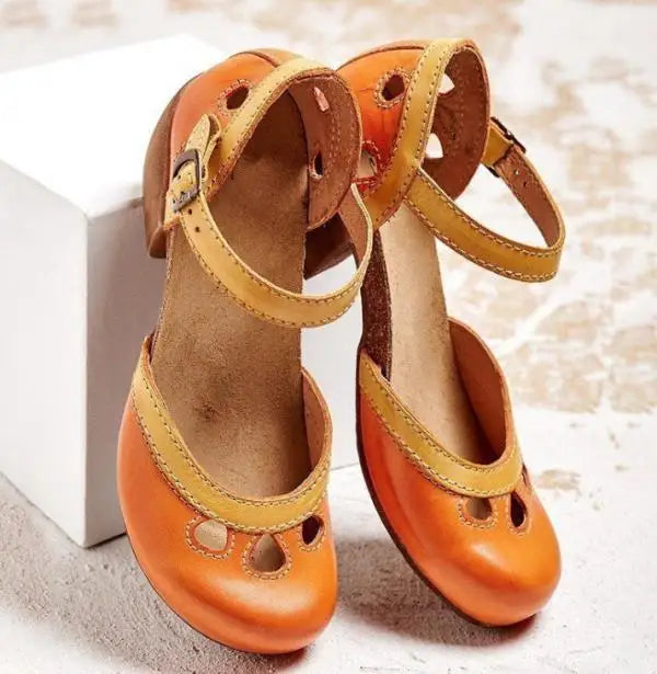 GR | Comfortable Low Heel Sandals