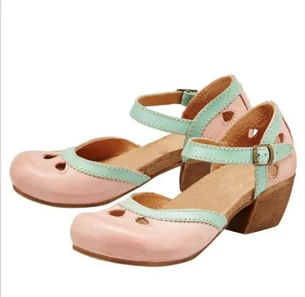 GR | Comfortable Low Heel Sandals