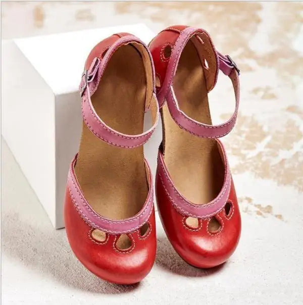 GR | Comfortable Low Heel Sandals