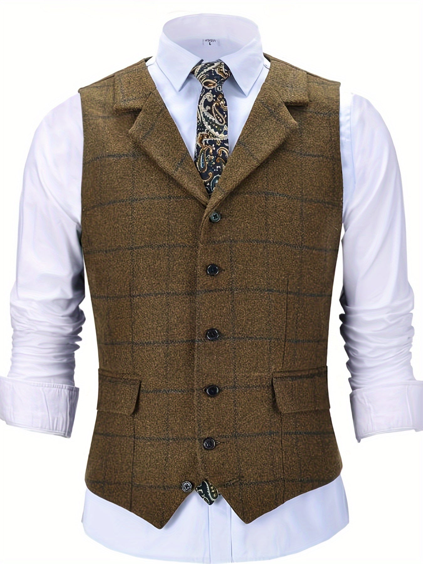 GR | Checkered wool vest