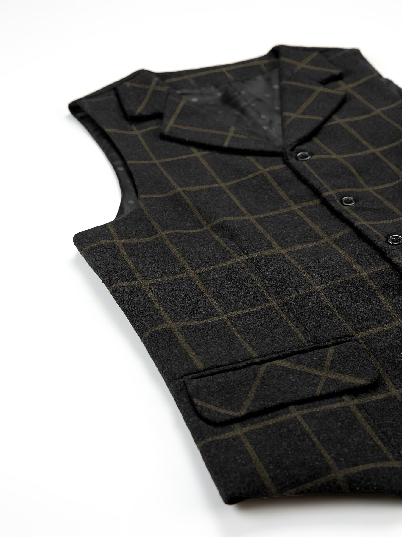 GR | Checkered wool vest