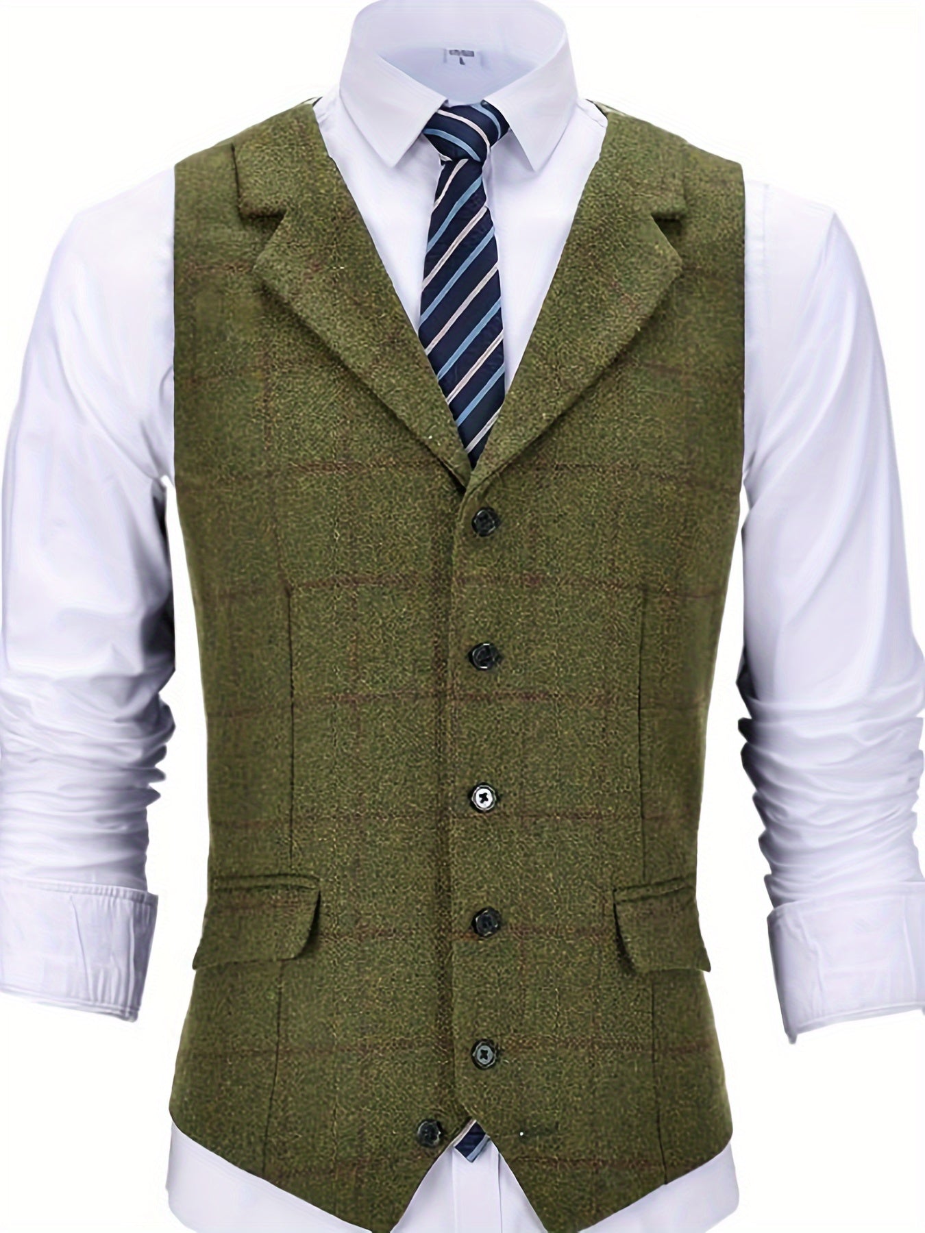 GR | Checkered wool vest