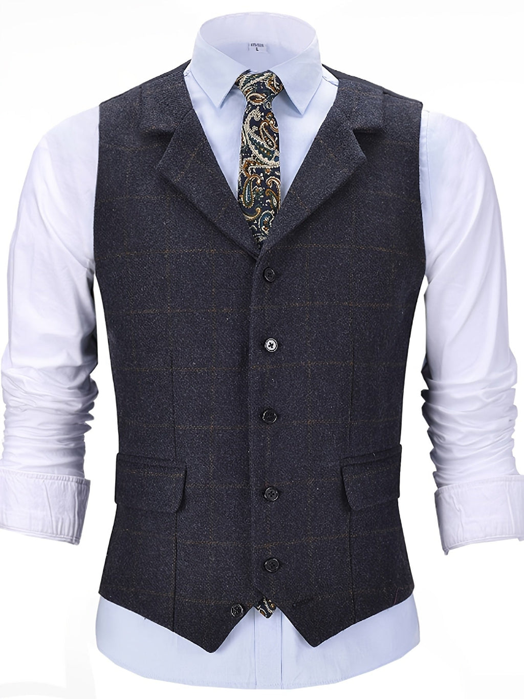 GR | Checkered wool vest
