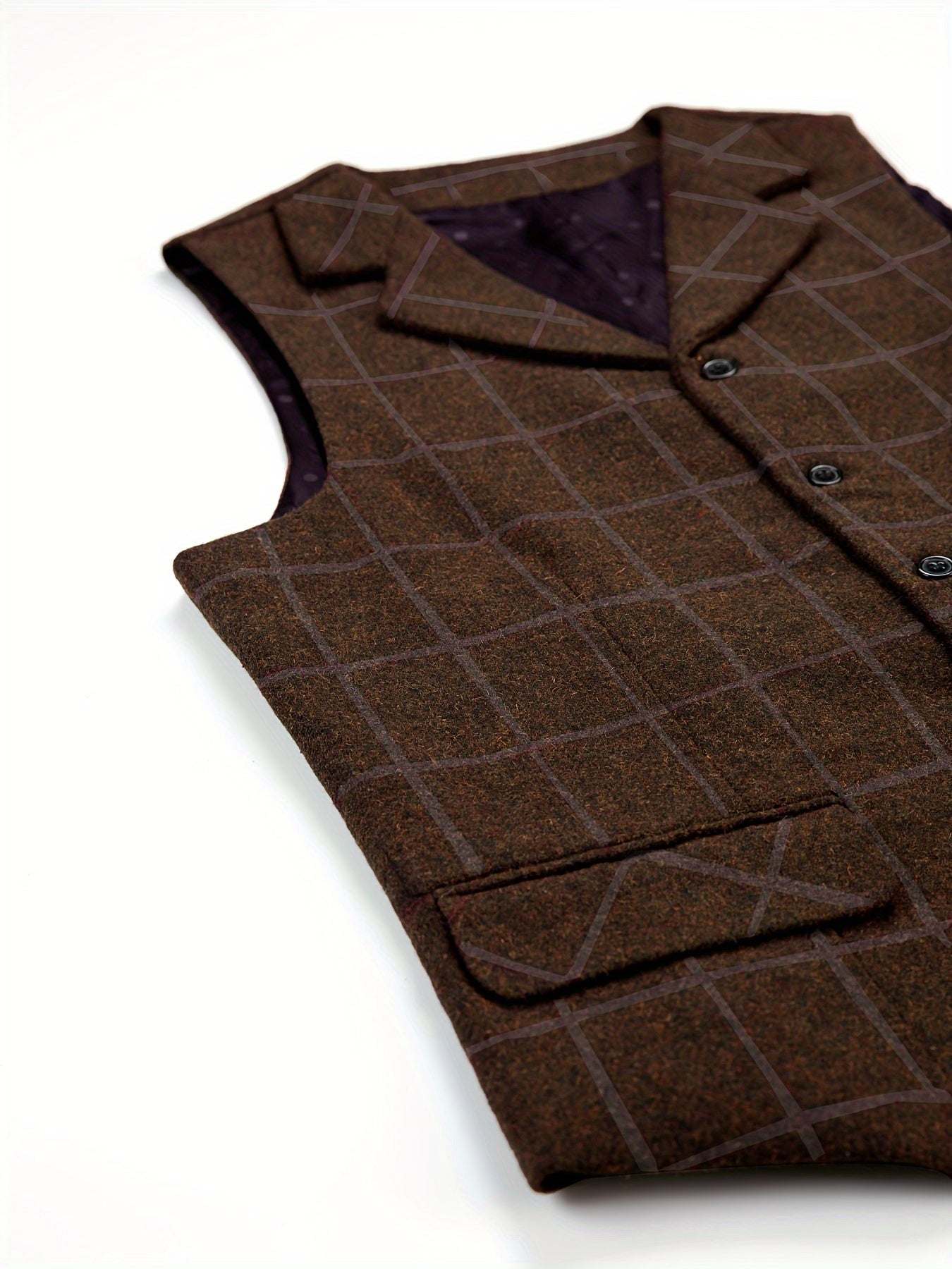 GR | Checkered wool vest
