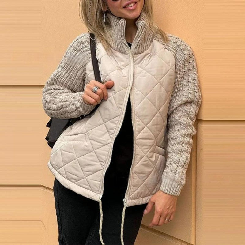 GR | Knit Sleeve Patchwork Jacket