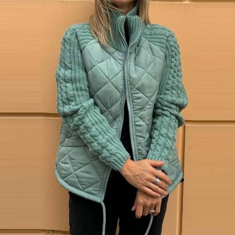 GR | Knit Sleeve Patchwork Jacket