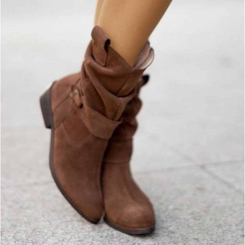 GR | Comfort - Comfortable suede ankle boots with a low heel