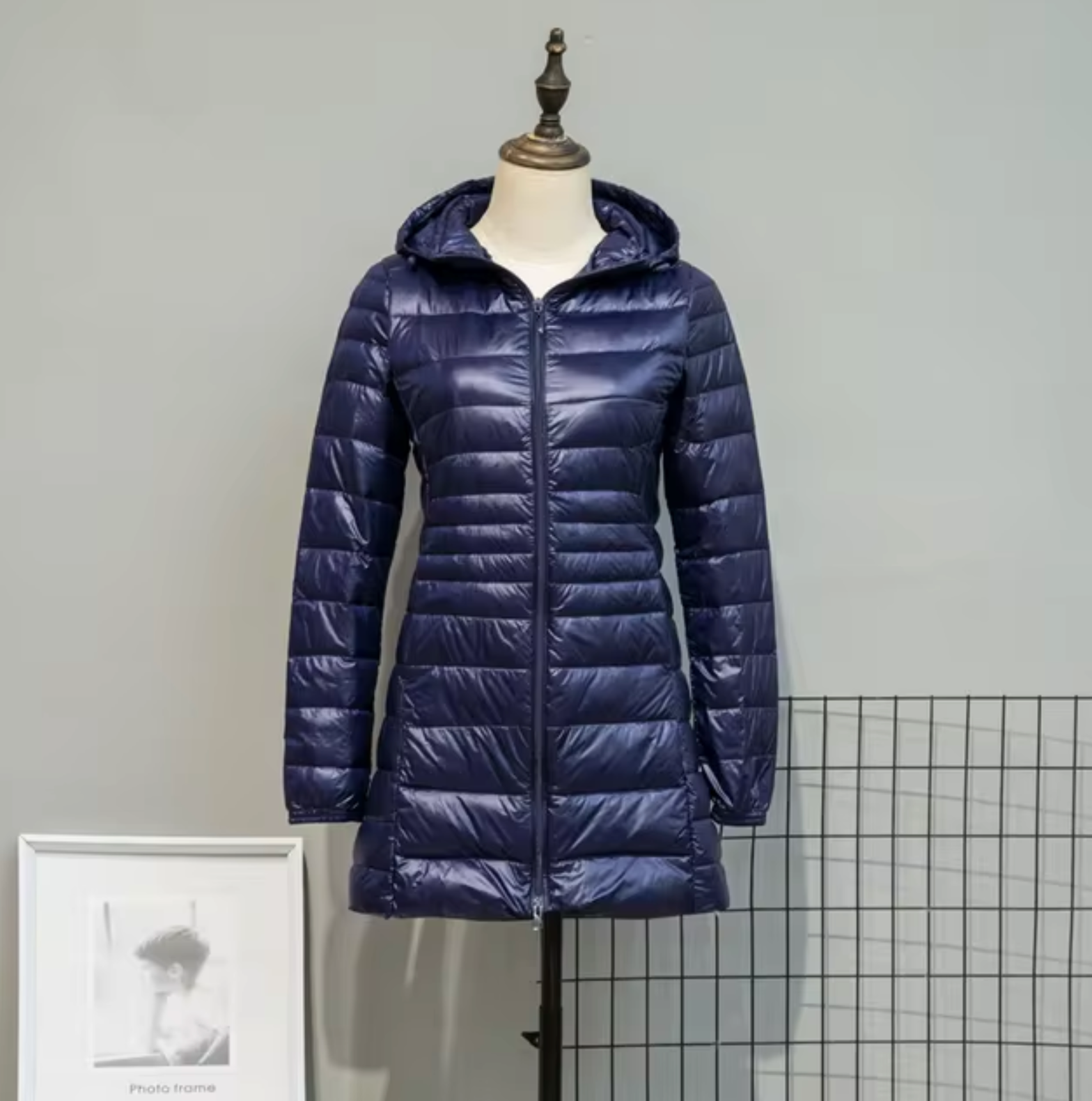 – Puffer coat with hood