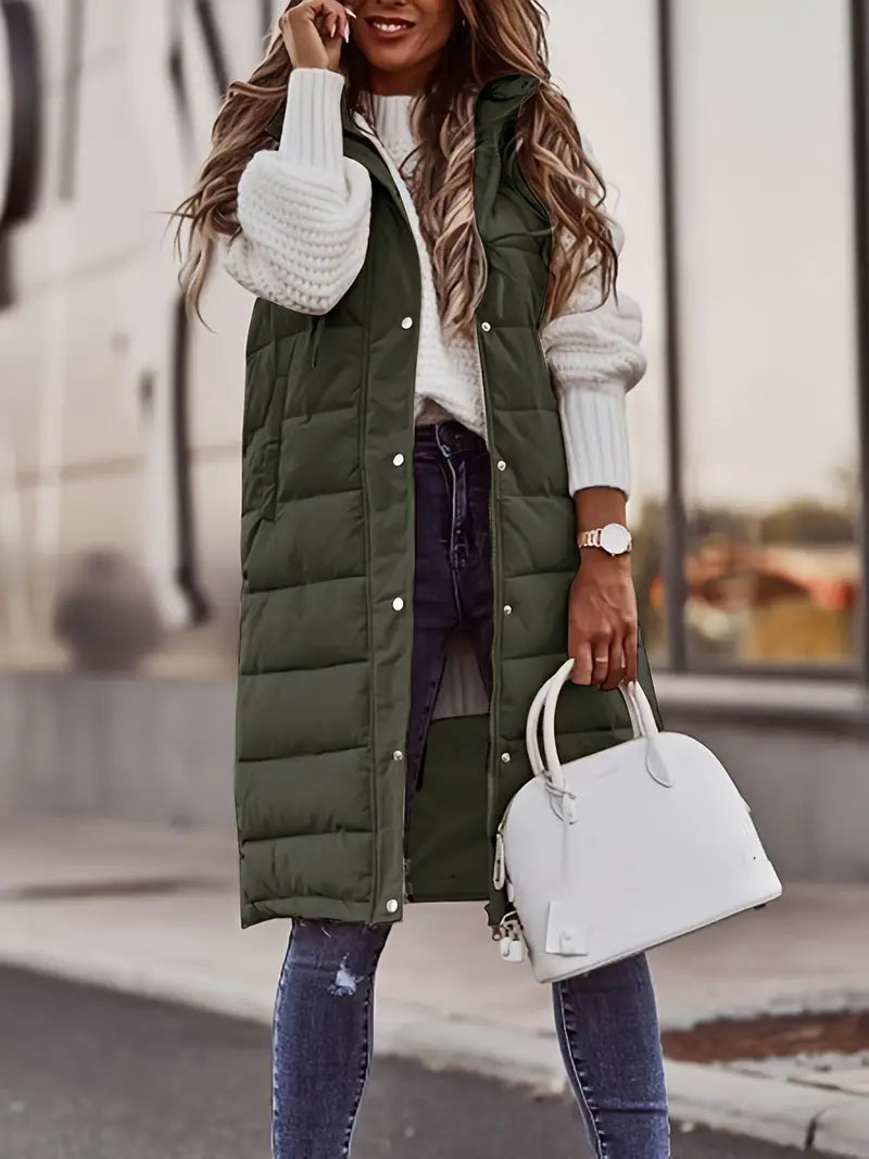 GR | Long Bodywarmer Vest for Women