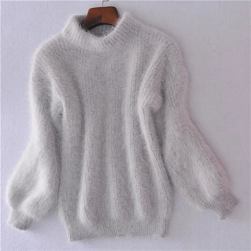 GR | Loosely knitted women's sweater, solid colors