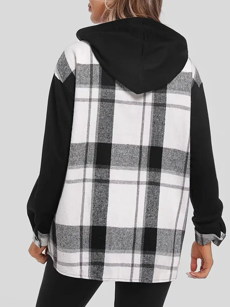 GR | Checkered jacket with hood