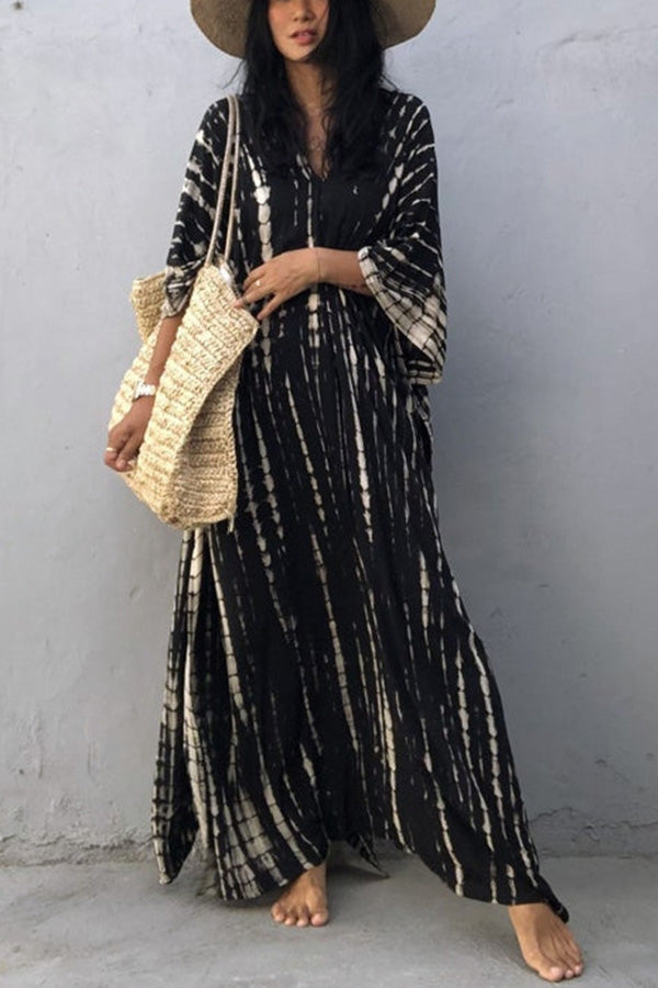 GR Freely – Lockeres Überwurfkleid im Batik-Boho-Stil