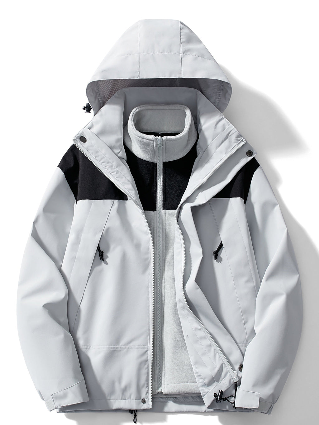 GR | 3-in-1 Fleece Winter Jacket with Hood for Women