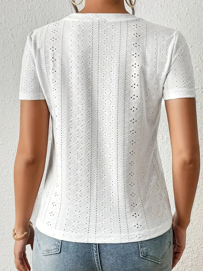GR | Casual round neck T-shirt for spring