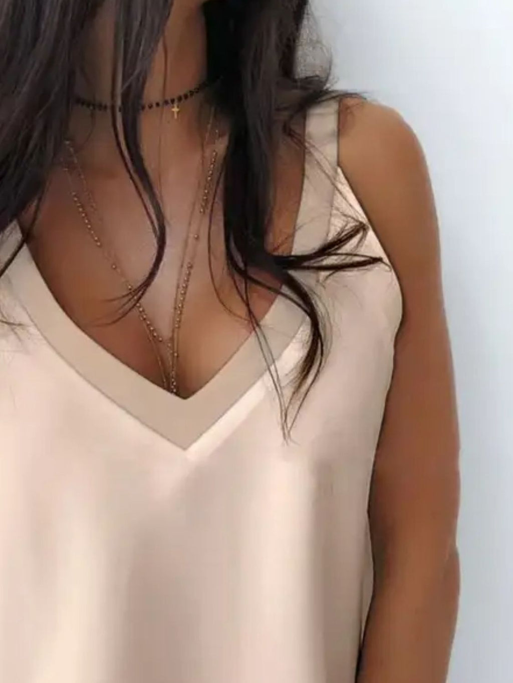 GR | V-neck Wide Strap Cami