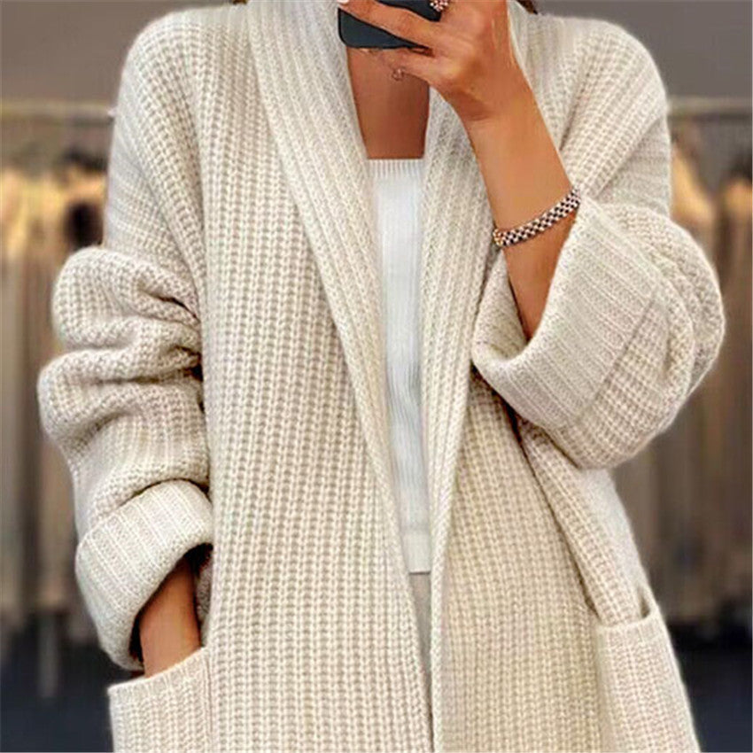 GR | Coat Cardigan with Wide Pockets