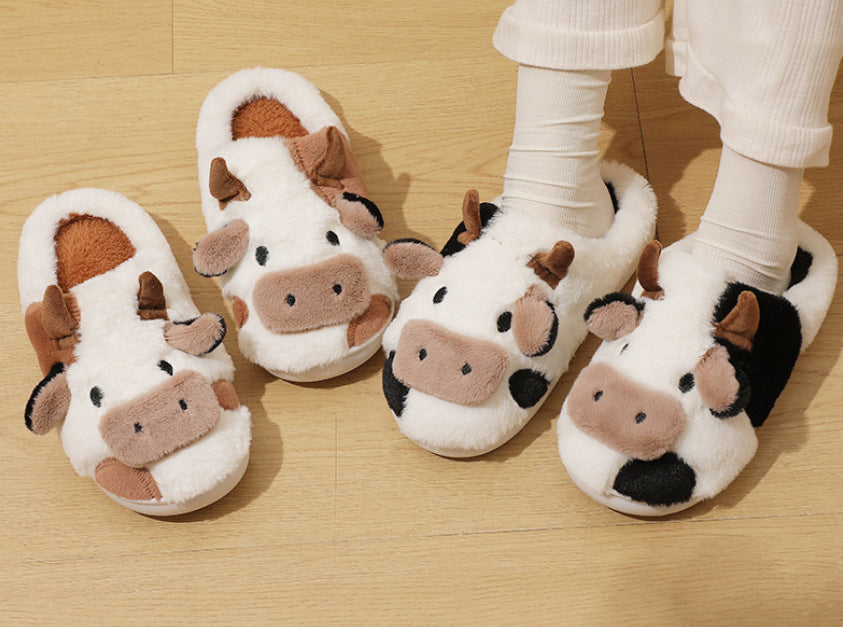 GR | Cow slippers for women