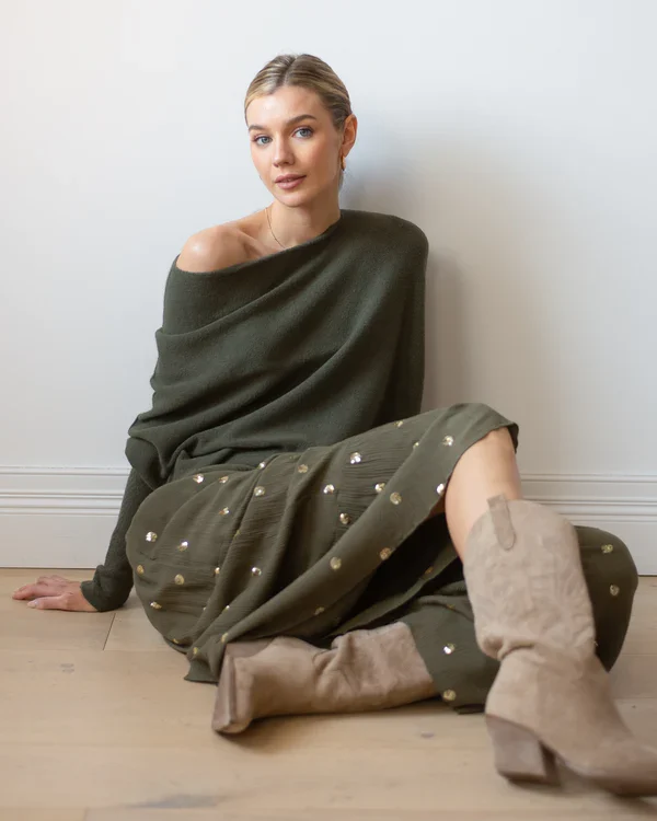 Mariemi™ - Asymmetrically Draped Sweater