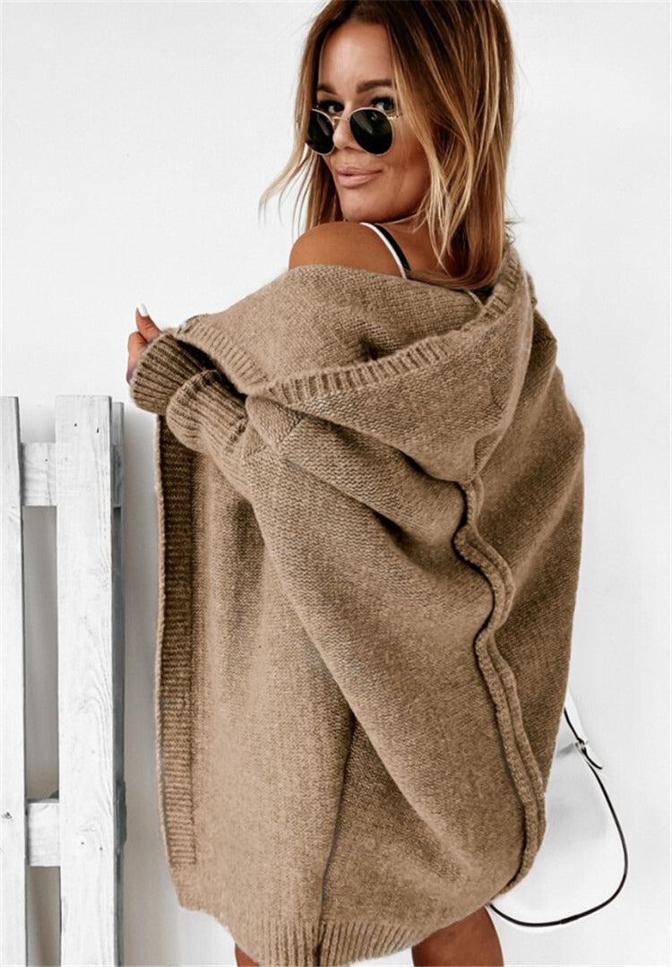 GR | gestrickte Cardigan - oversized Damenpullover