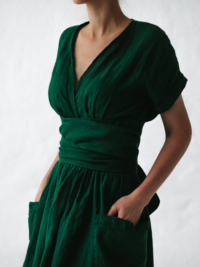 GR | Flowing linen dress