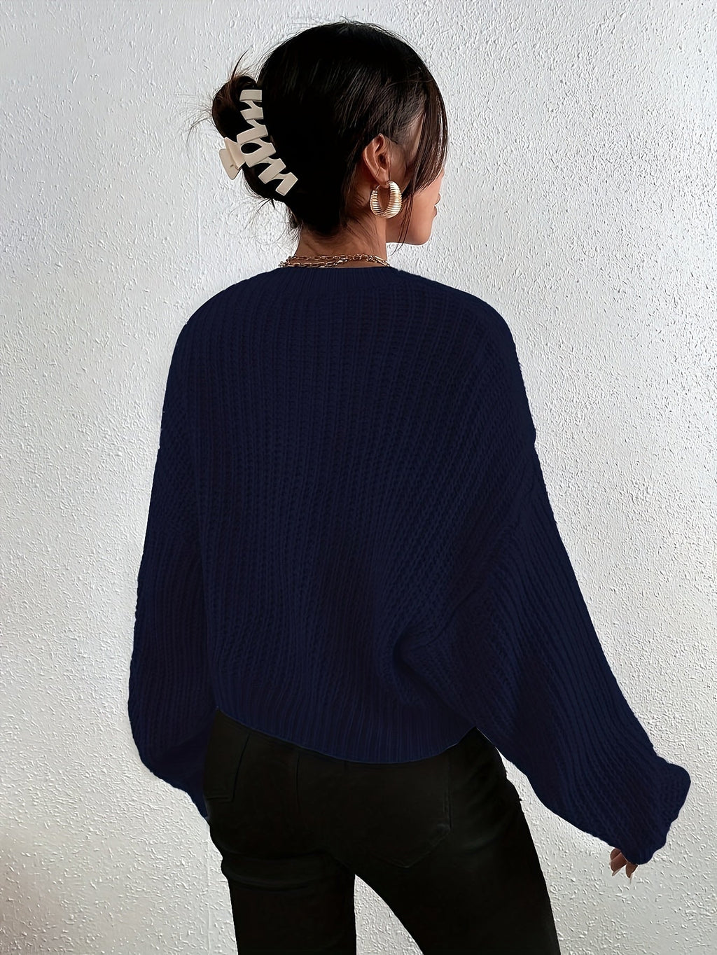 GR | Lässiger Longpullover Damen mit