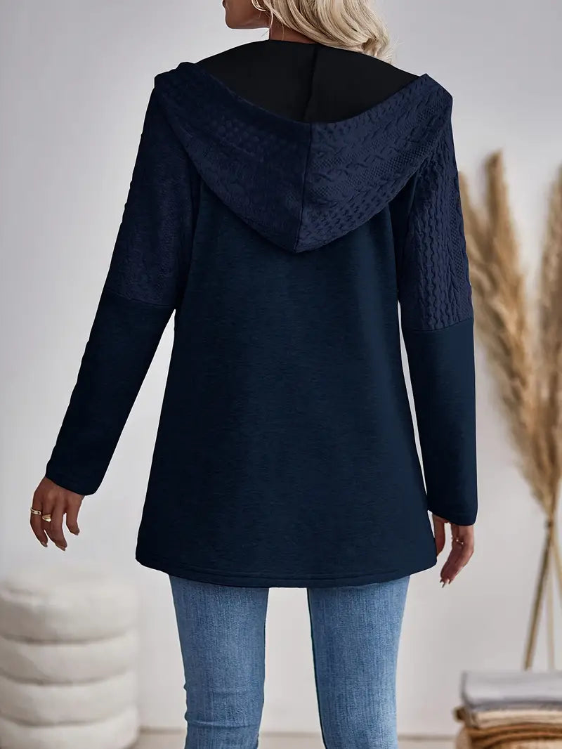 GR | Women's hooded sweatshirt with zipper