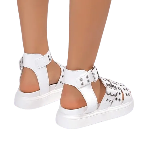 GR | Women's sandals with open toe and thick sole