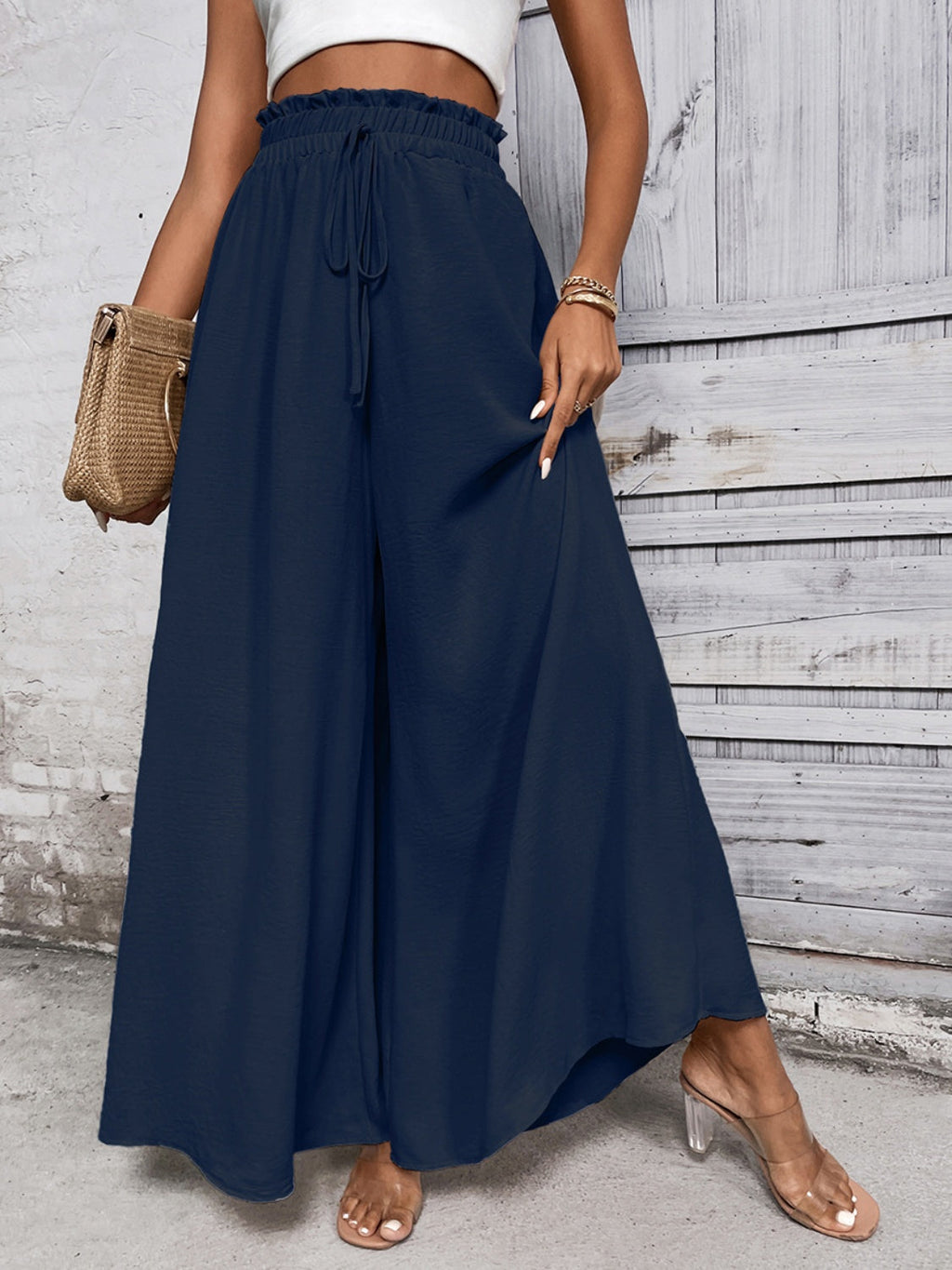 GR | Ärmelloses Pailletten Rundhals Mini Kleid