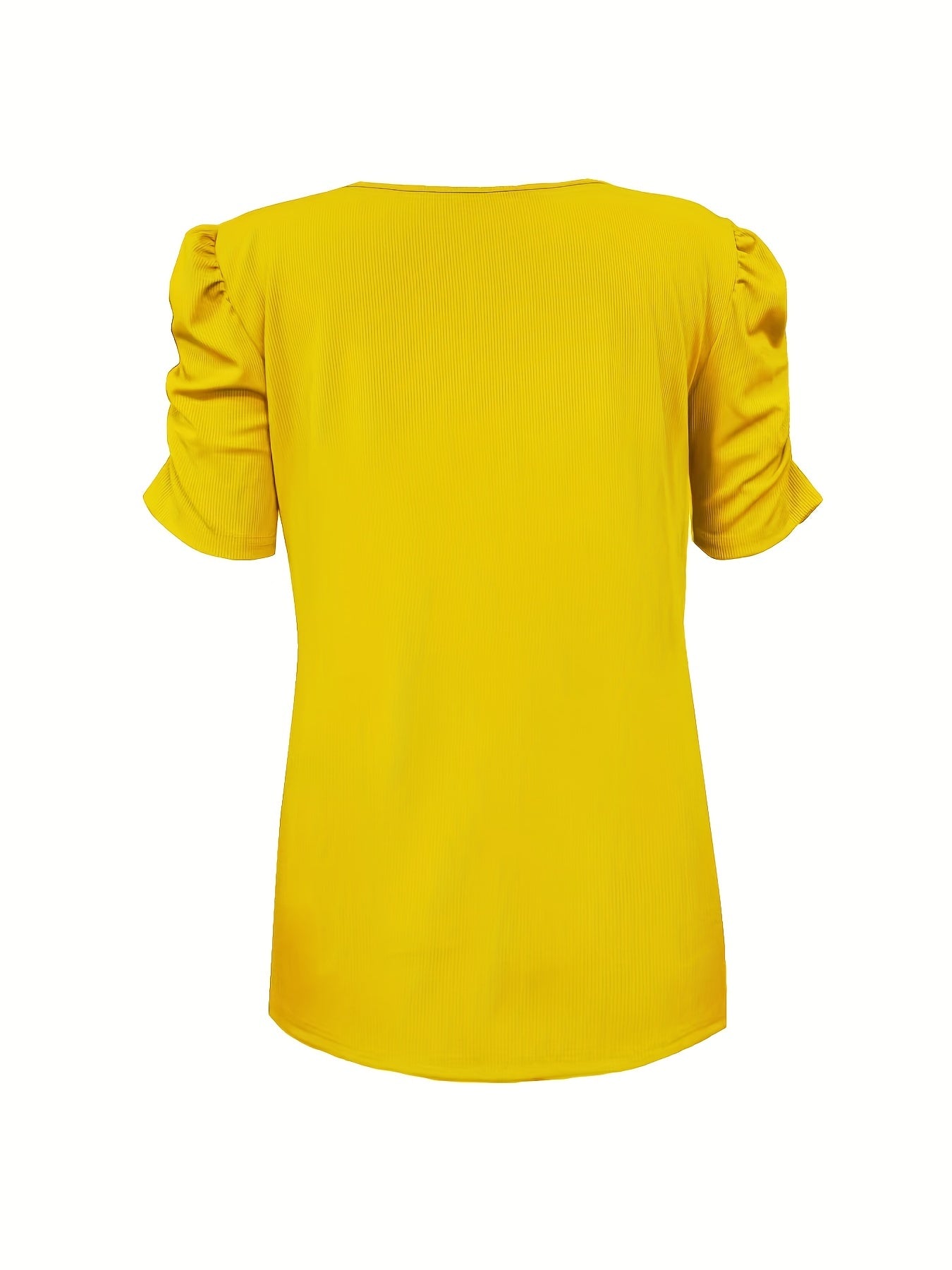 GR | Elegantes Geripptes V-ausschnitt T-shirt Für Damen