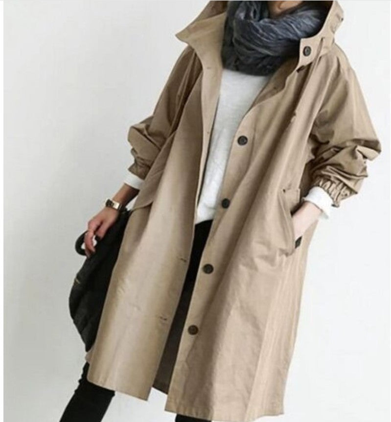 GR | Trench coat with hood