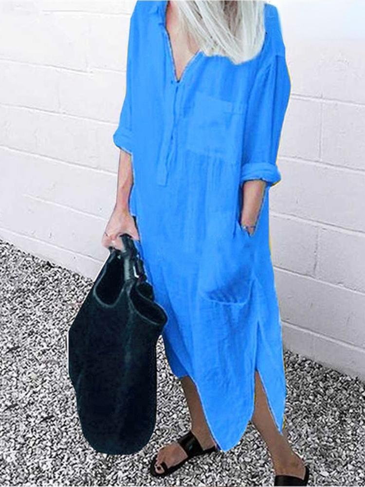 GR | Linen dress with pockets