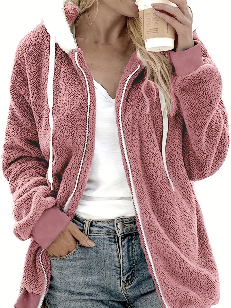 GR | Oversized Teddy Jacket for Women | Warm and Stylish Winter Jacket