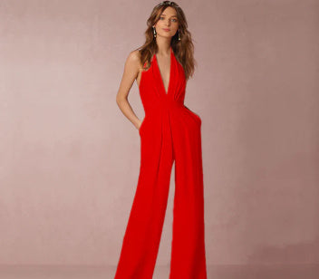 GR | Sleeveless Halterneck Jumpsuit