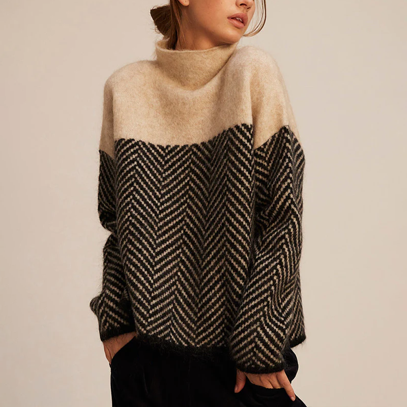 GR | Damen Rollkragenpullover für den warmen Winter
