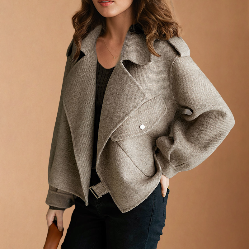 Jacket made of crepe wool