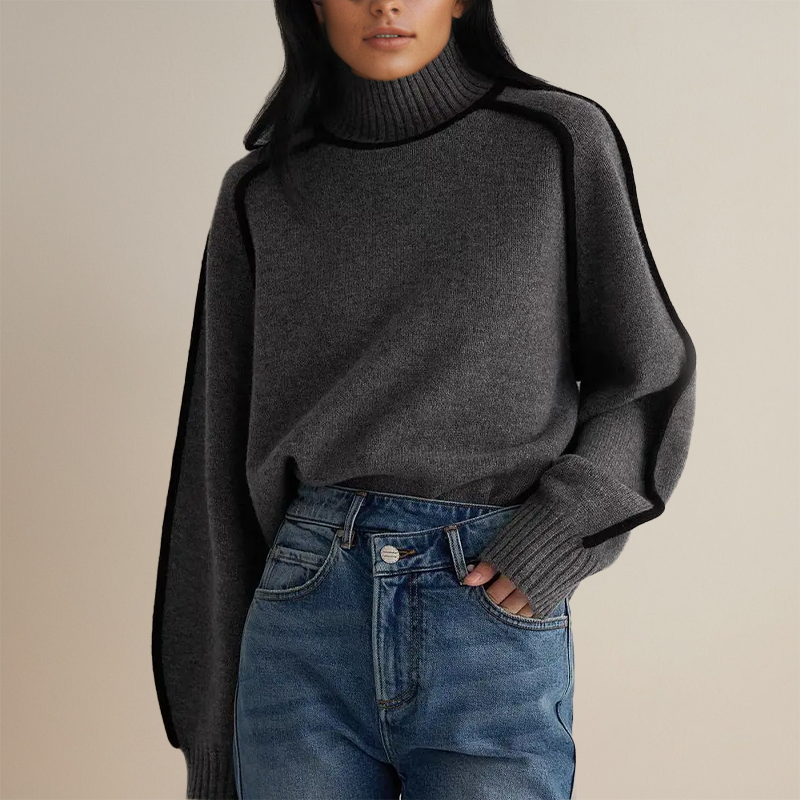 GR | Hoher Kragen Pullover