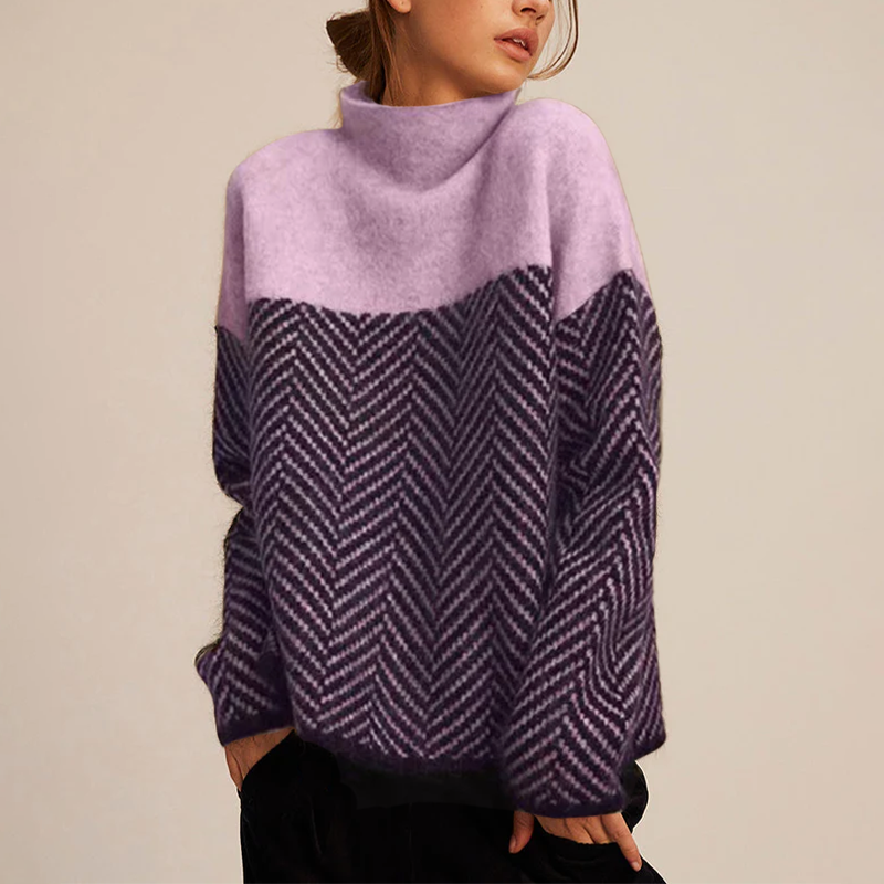 GR | Damen Rollkragenpullover für den warmen Winter