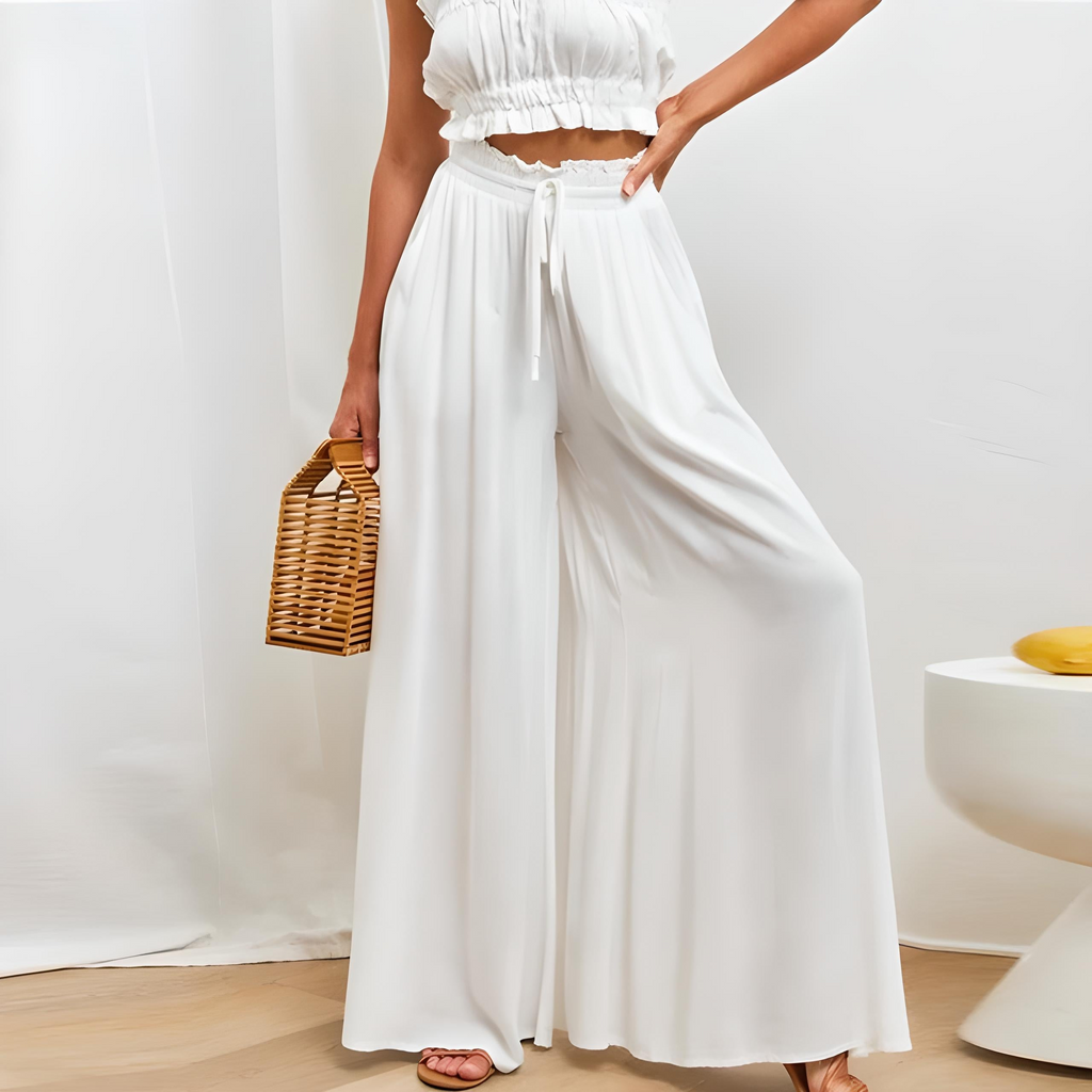 GR | Damen Elegant Weite Hose Sommer
