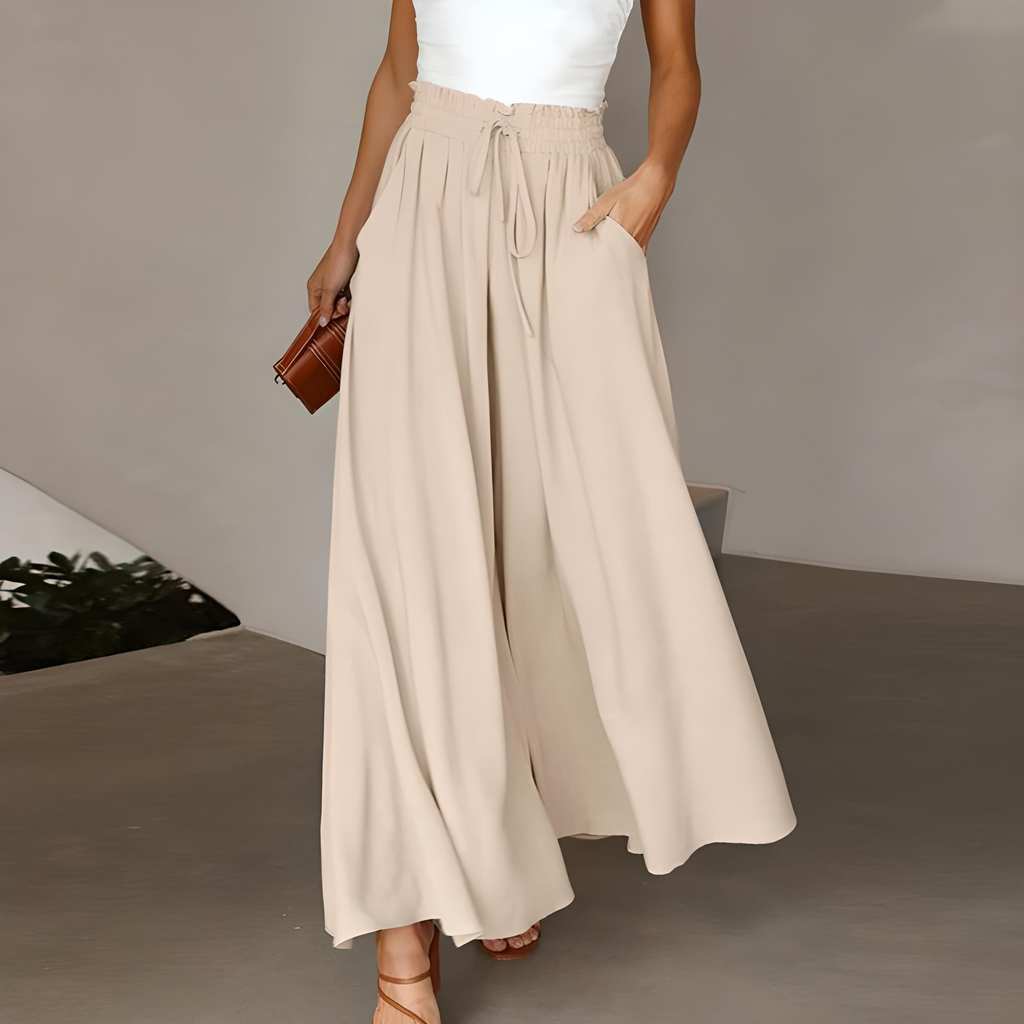 GR | Damen Elegant Weite Hose Sommer