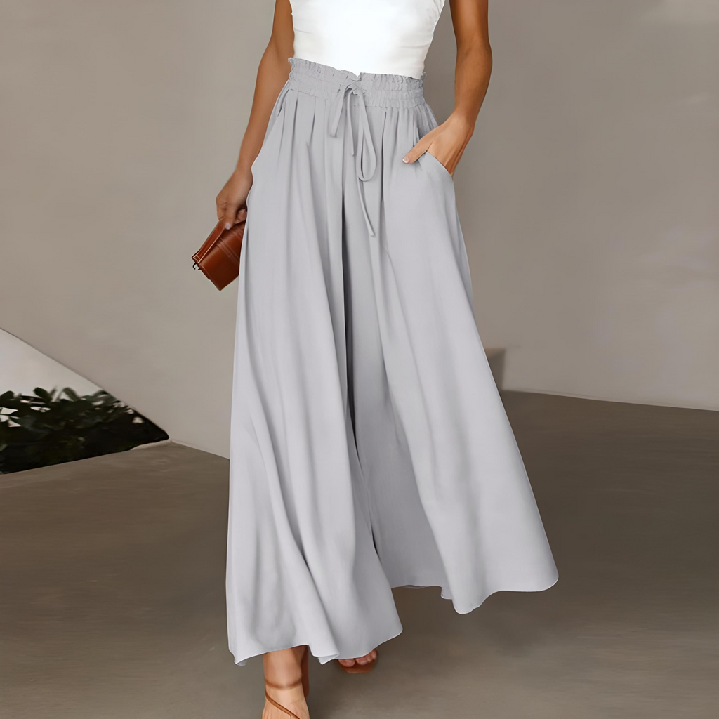 GR | Damen Elegant Weite Hose Sommer
