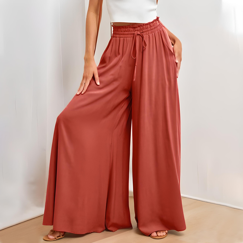 GR | Damen Elegant Weite Hose Sommer