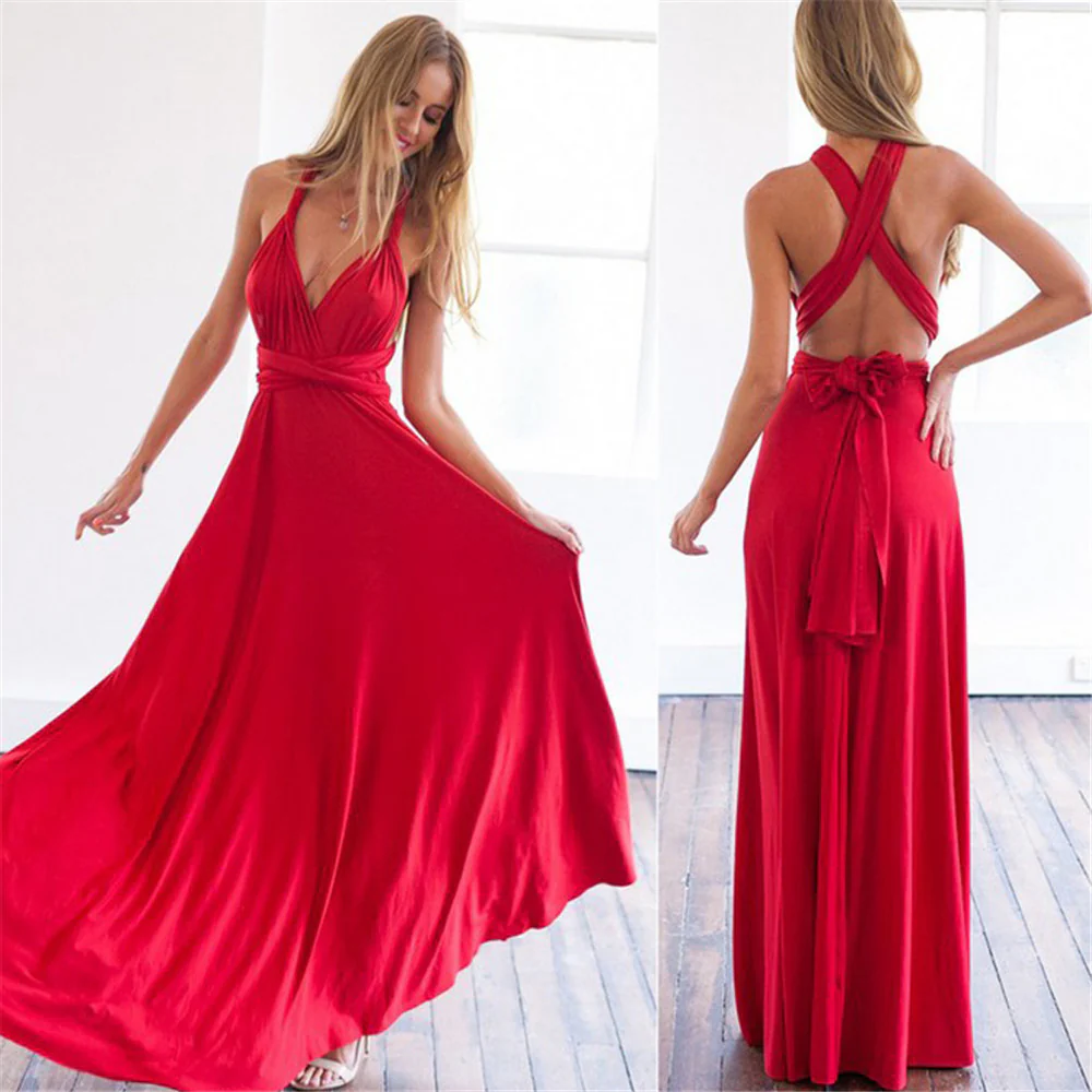 GR | Women's Elegant Wrap Dress Evening Dress
