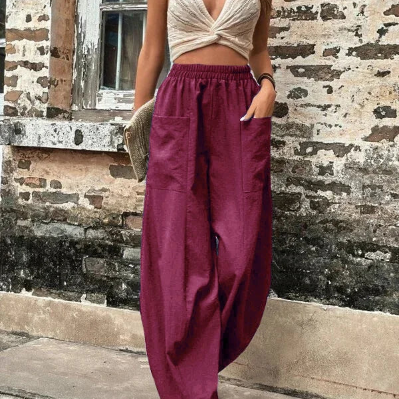 GR | Women's high-waist trousers, loose fit