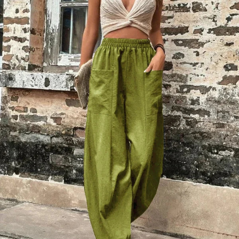 GR | Women's high-waist trousers, loose fit