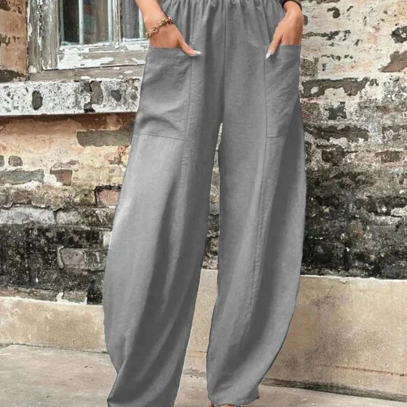 GR | Women's high-waist trousers, loose fit