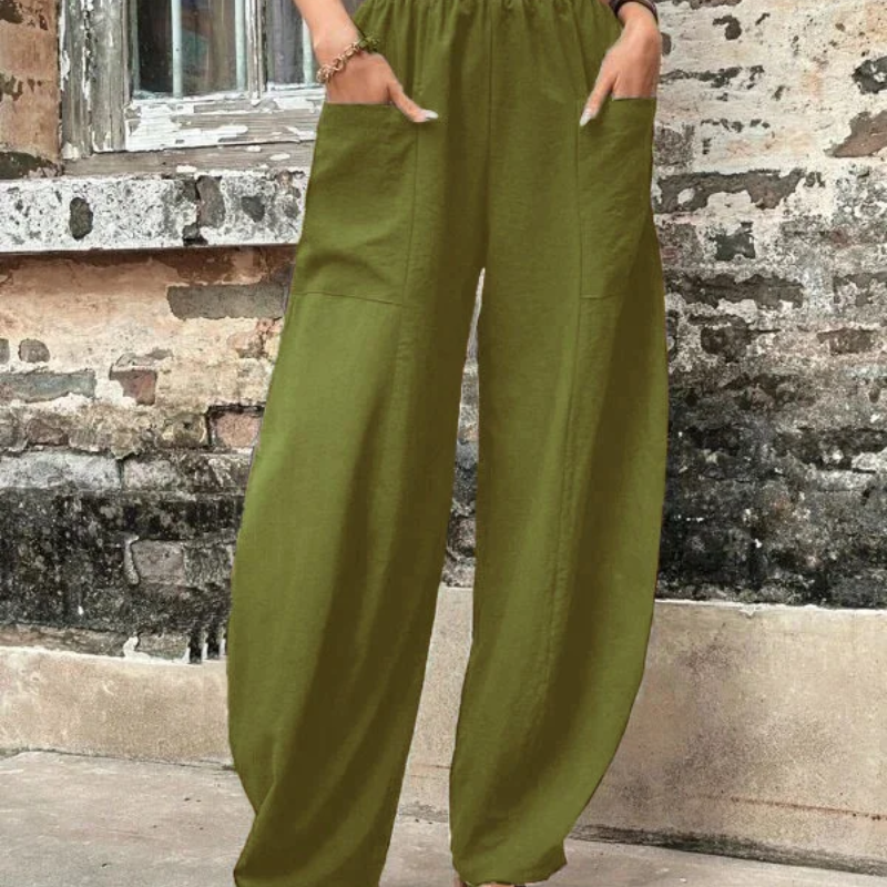 GR | Women's high-waist trousers, loose fit