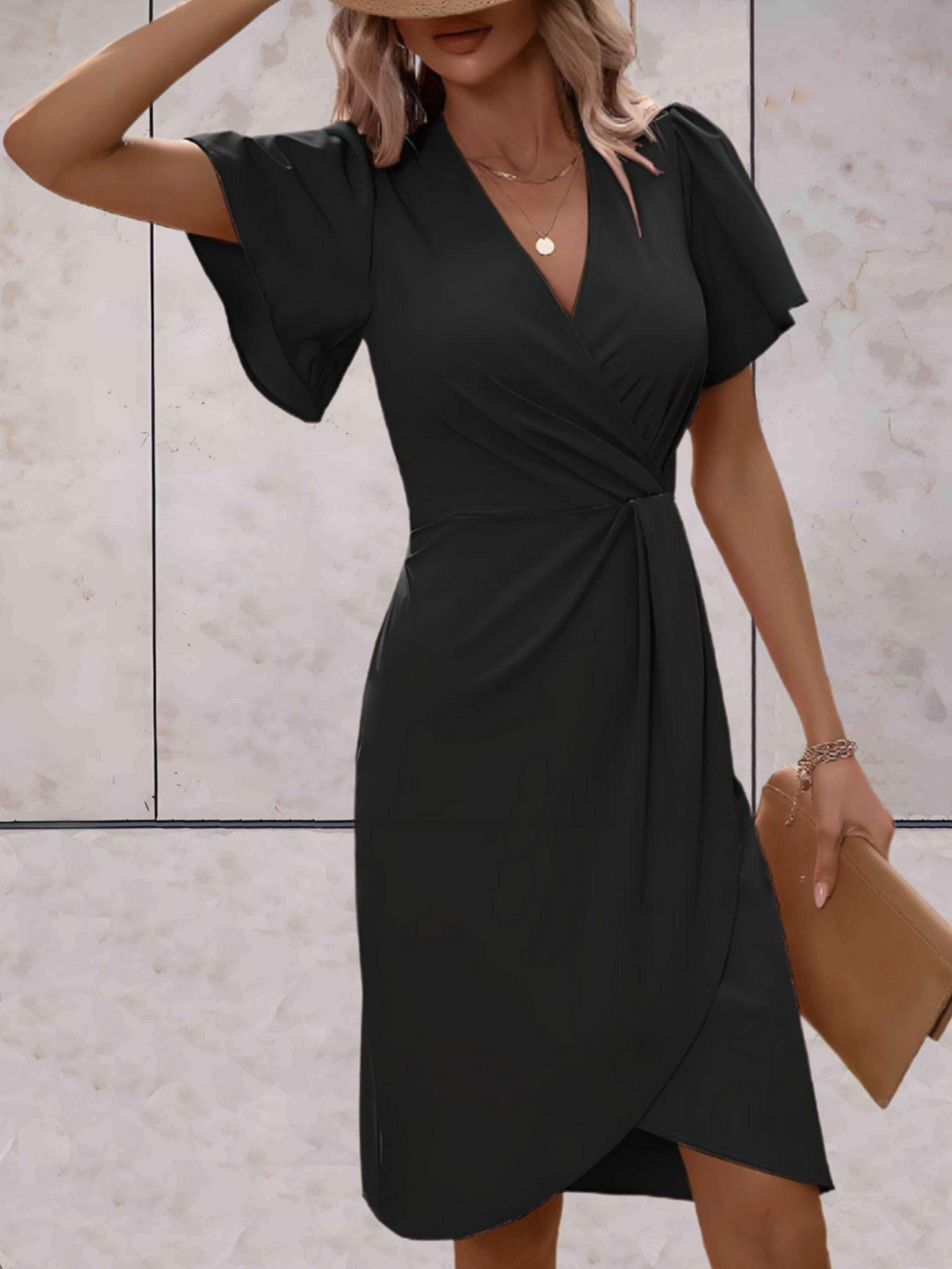GR | Hochzeitsgast Wickelkleid Mini