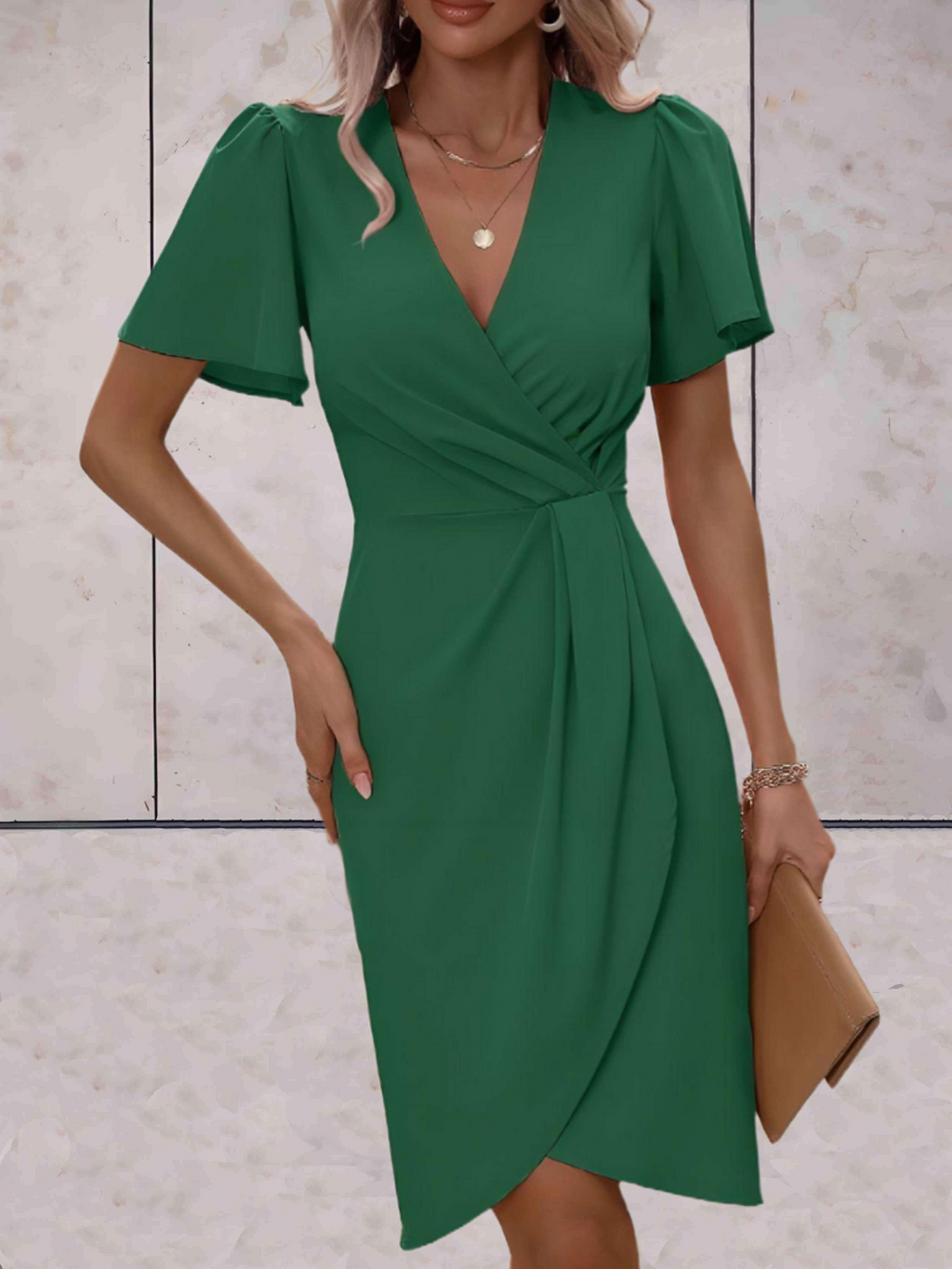 GR | Hochzeitsgast Wickelkleid Mini
